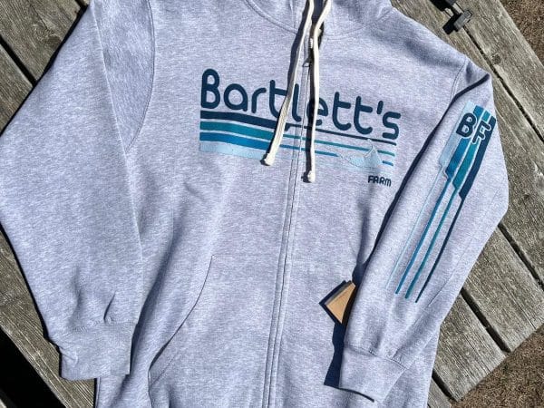 Flocked Stripes Zip Hoodie