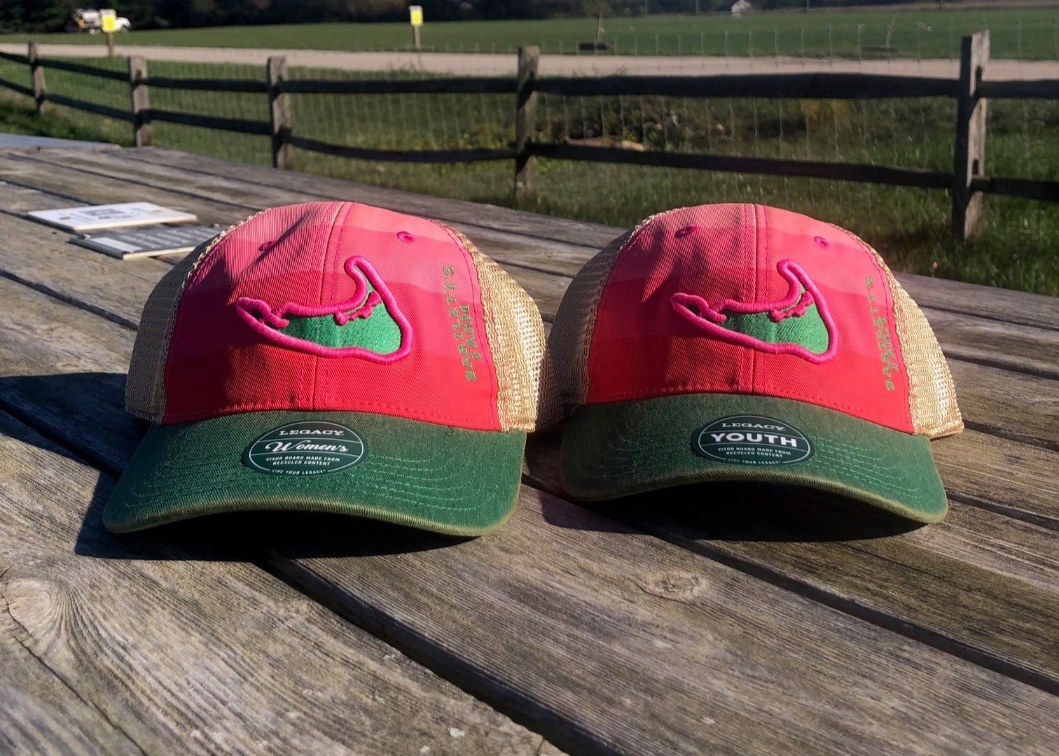 Pink Stripe Nantucket Hats Bartlett's Farm